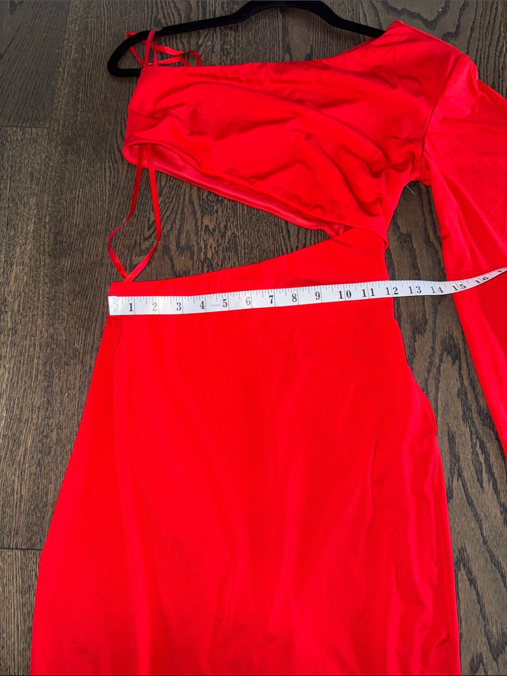 ALEXIA ADMOR | Reese One Shoulder Dress | bright red NWT XS - Picture 11 of 12